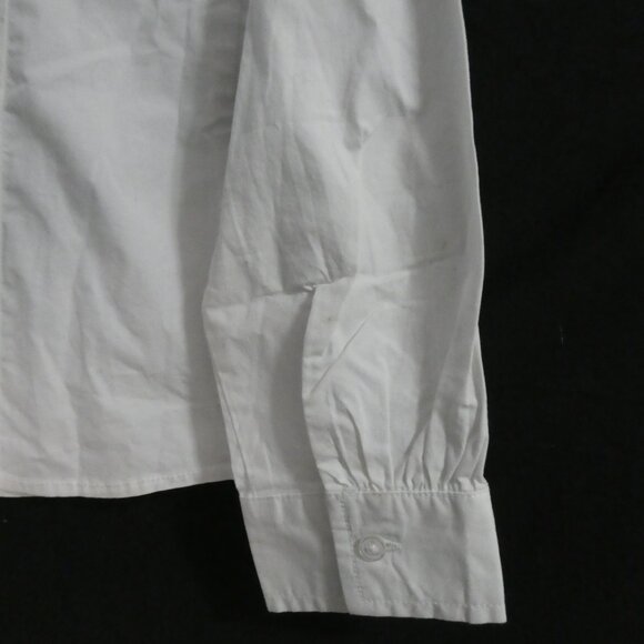 OLD NAVY | medium regular (8) | Solid White Button-Up Dress Shirt | NWT - Picture 16 of 16